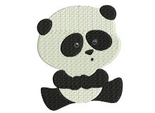 Stickdatei - Patti Panda denkt